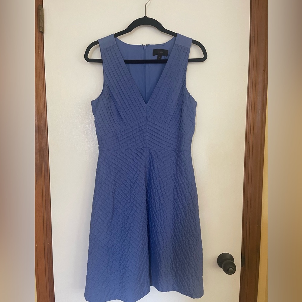 J.Crew sleeveless, cotton size 4 light purple dress.